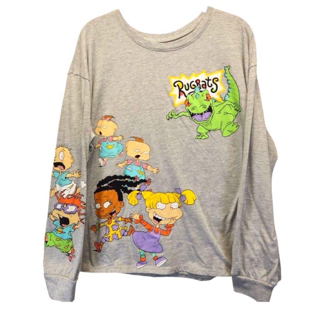 Rugrats Grey Graphic Angelica Reptar Nickelodeon XXXL